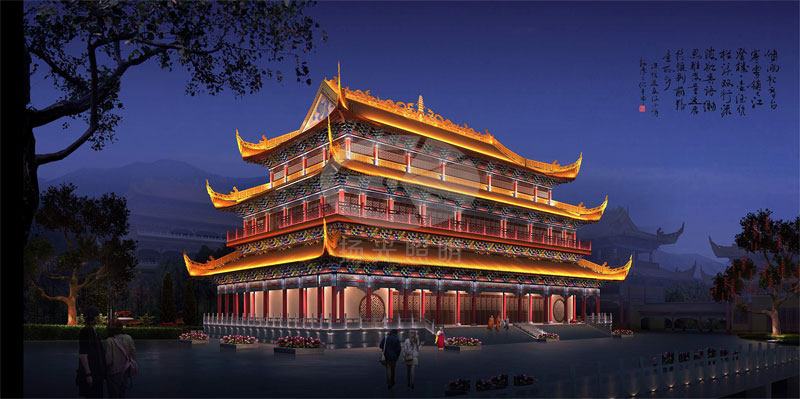 古建筑亮化設計 古建筑亮化設計