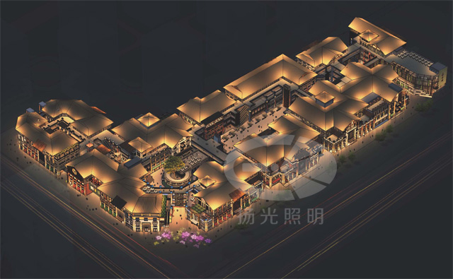 云南昆明風情商業街照明設計
