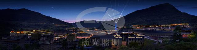 重慶云陽工業園區夜景照明設計
