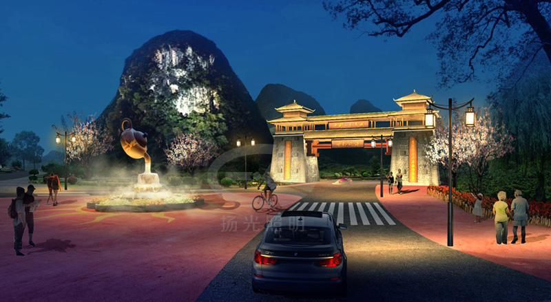 廣西樂(lè)養(yǎng)城景觀(guān)照明設(shè)計(jì)